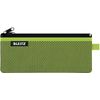 Leitz Wow 2-Pocket Pencil Case, Nylon Zip, Washable, Medium (21x8.5cm) - Green