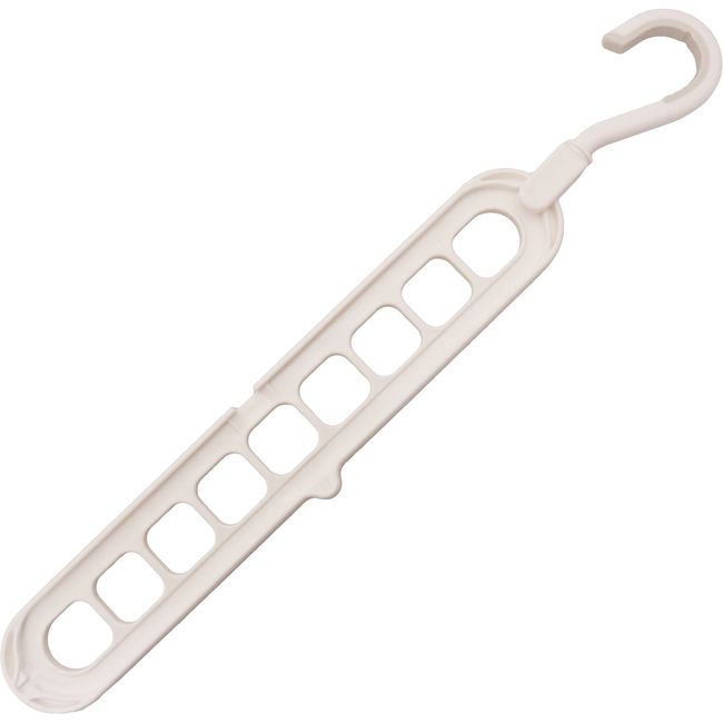 Kokubo KL-086 Indoor Drying Hanger, White, Approx. 18.3 x 3.9 x 1.1 inches (465 x 100 x 28 mm), PH Hanger Connecting Hook