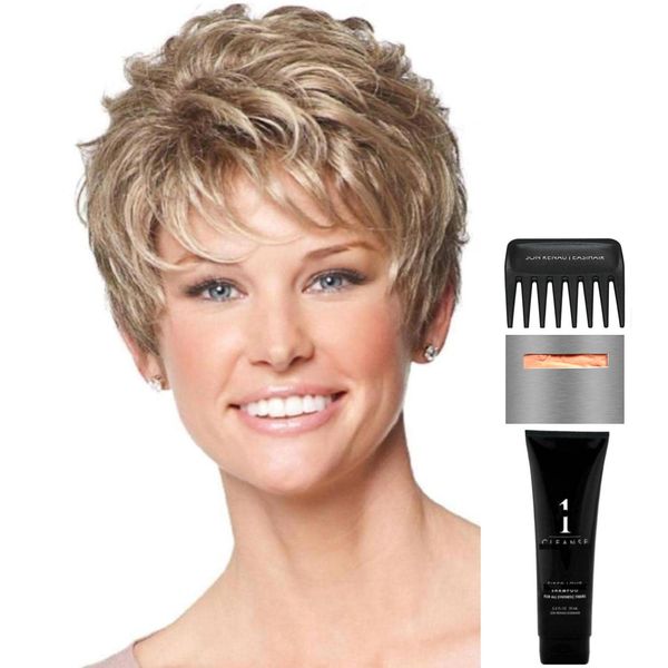 Gabor & Christy's Wigs Bundle - 5 items: Acclaim Petite Wig Q & A Booklet, Wig Shampoo, Wig Cap & Wide Tooth Comb - Color: 305C