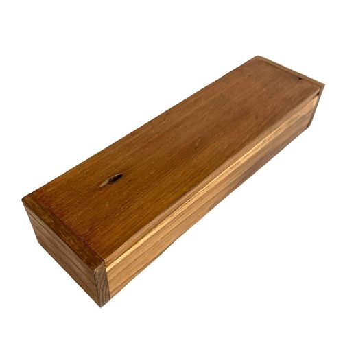 Small item case "old wood rectangular box" ※ color varies depending on the lot. [cutlery box, chopstick case, wood box, cutlery case, pen case, wooden antique]