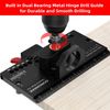Metal Concealed Hinge Jig with Quick Clamp and Dust Vacuum Adapter Concealed Doo