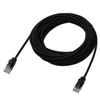 Elecom ECLD-GPAM/BK50 LAN Cable CAT6A 5m Nail Breaking Prevention Mesh Cable Black