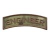 Engineer Shoulder Tab Badge mult1cam OCP US Army Tactical Morale Hook Patch
