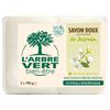 L'arbre vert Savon Solid Jasmine 1 Pack (2 x 100 g)