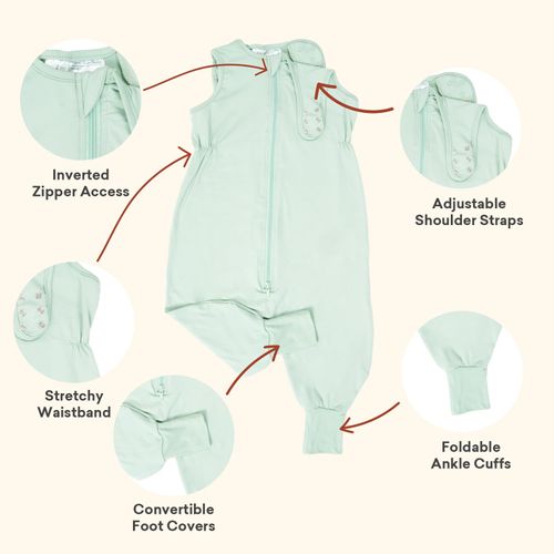 littogoose Toddler Sleep Sack with Feet, 0.5 TOG Baby Sleeping Bag, Walker Sleep Sack for Babies 12-24M, 2T-3T Toddler