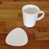 Super Cool Creations Coasters - Pebble Shaped - White - 6 Set