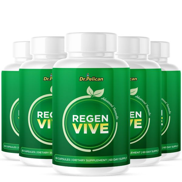 Regen Vive- Blood Support- 5 Bottles- 300 Capsules