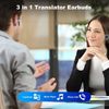 144 Language Translator Earbuds Bluetooth 5.3 Two Way Instant Translation Device