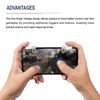 sourcing map Gaming Trigger Mobile Game Controller 1 Pair Metal Button Fire Keys Universal Clear for 4.7-6.5 Inch Cell Phone