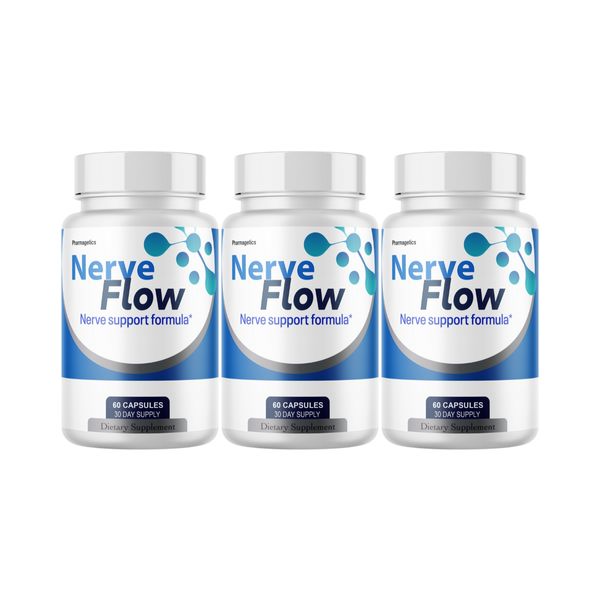 Nerve Flow Advanced Health Support Formula Dietary Supplement - 3 Bottles