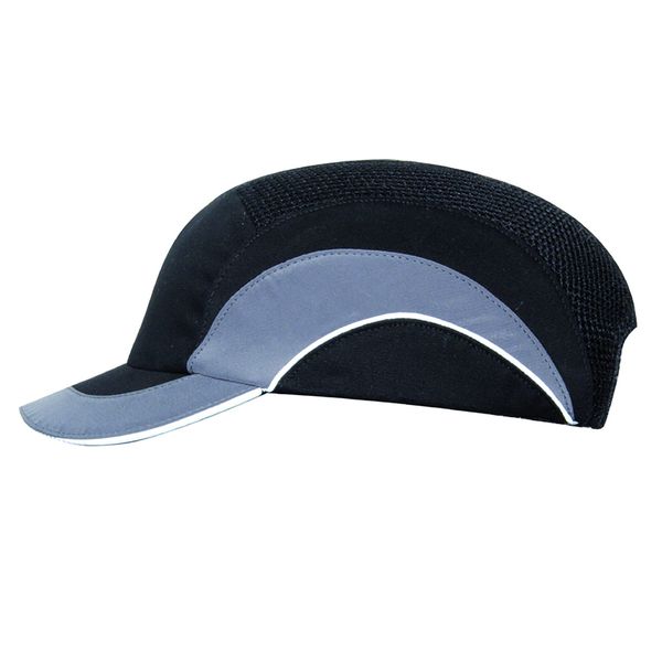 JSP Hardcap™ A1+ Bump Cap - 5cm Peak - Black/Grey (ABS000-005-000)