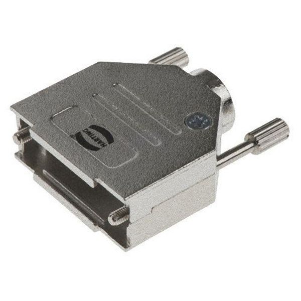 D Sub Backshell, DA, 180°, Metal Body