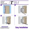 Hardware Essentials by Hillman Squeak-Proof 3-1/2in 1/4in Radius Matte Black Door Hinge (3 Count)