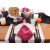 DII Everyday Collection, Fringed Solid Tabletop, Napkin Set, Wine, 6 Piece