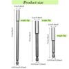 3PCS Strong Magnetic Drill Bit Holder with 6.35mm Socket Quick Adapter, Hexagonal Shank Quick Change System, Screwdriver Extension Rod