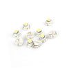 A ABSOPRO 10 Pcs T4.7 5050 LED White Dashboard Dash Indicator Light Internal Item Replacement