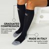 Zensah S Tech+ Compression Socks, Black, Small (Men's 4-6.5, Women's 5-8)
