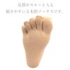 80% Silk Fingers Socks for Smooth and Comfortable Fingertips, Moderate Thickness and Easy to Use, Made in Japan, Black