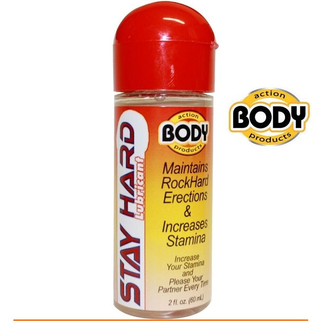 Body Action Stay Hard Climax Control Gel for Men Male Numbing Lubricant 2oz