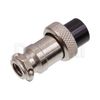 10101510169 Circular Cable Connector 4 Pin Female Silver Locking Ring