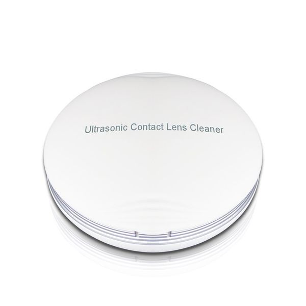 AMTAST Ultrasonic Contact Lens Cleaner Fast Cleaning Sclerals Lenses Daily Care Contact Lenses with Vanity Mirror