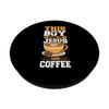 This Boy Runs On Jesus And Coffee PopSockets Standard PopGrip
