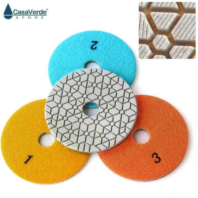 4 Steps Electroplated Diamond Polishing Pads 100mm