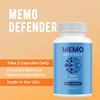 Memo Defender Brain Max Support Supplement Pills Advanced Formula 180 Capsules