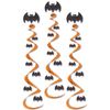 Beistle 186 Bat Whirls, Orange/Black