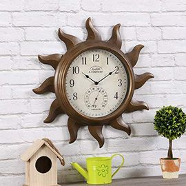 La Crosse Clock Co. 14 In. Silas Indoor/Outdoor Wall Clock