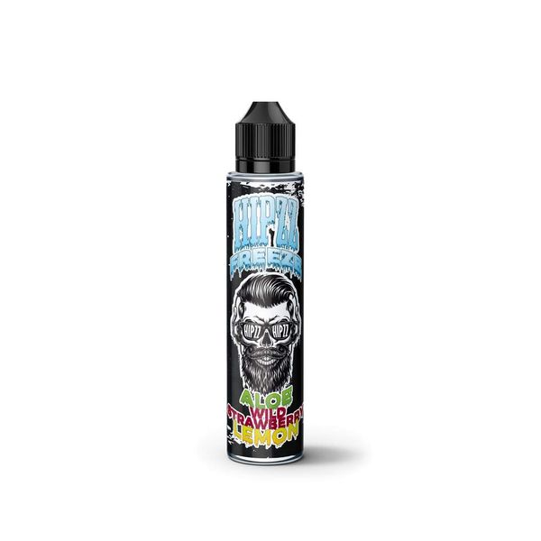 Hipzz Freeze Premium E Liquid 50ml 0mg 70/30 VGPG Vape Juice Exotic Flavours - Shake and Vape Premix - Aloe Wild Strawberry Lemon