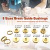 11 Pcs Premium Brass Router Template Guides Set - Compatible Porter Cable Style