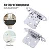 40PCS Overlay Kitchen Cabinet Hinges Self Closing Face Mount Cupboard Door Hinge