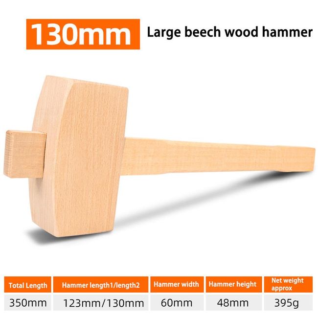 Wooden Mallet Hammer Wood Hand Tool Woodworking Hammer Durable for Carpenter