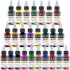 All Purpose Tattoo Ink 25 Base Color Set Tattoo Supplies Professional Tattoo Pigment Body Color 0.5 Oz (15 Milliliters)