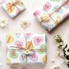 8 Sheets Valentine's Day Wrapping Paper - Colorful Hearts Folded Flat