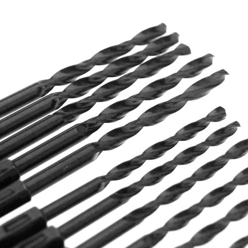 OTOTEC 3mm/4mm/5mm 1/4 Inch Hex Shank Hss High Speed Steel Drill Bits 15Pieces