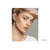 PIERCINGLINE Titanium nose piercing spiral | 3 CRYSTALS | nose stud - silver colours