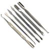 6Pcs Cuticle Pusher Remover Spoon Manicure Pedicure Durable Nail Cleaning Tools