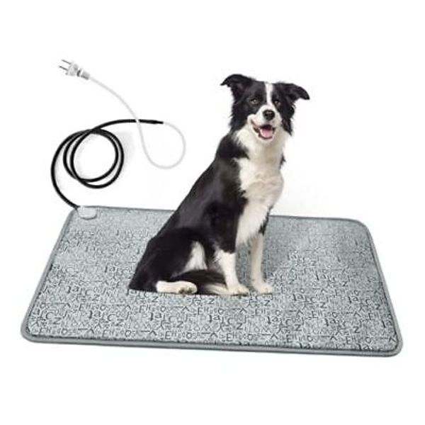 Large Dog Heating Pad 34x21in, Pet Warming Mats Puppy Heated Letter: 34*21''