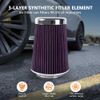 High Flow Performance Cold Air Intake Air Filter 3", 3.5", 4" Inlet, 9" Tall