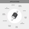 sourcing map 8 x 8mm Rubber Mounts,Vibration Isolators,Shock Absorber with M3 x 8mm Studs 8pcs