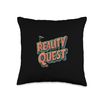 Reality Quest Costume for Brave Gamer Throw Pillow