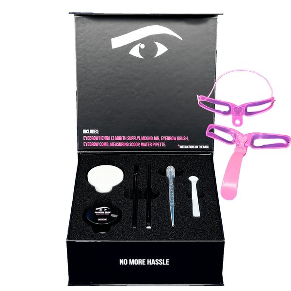 Phantom Brow - DIY Eyebrow Henna Kit (Light Brown)
