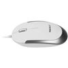 Macally DYNAMOUSE-W USB Optical Silent Click Mouse With 2 Buttons, Scrollwheel and DPI Button for Mac and PC, white White & Silver