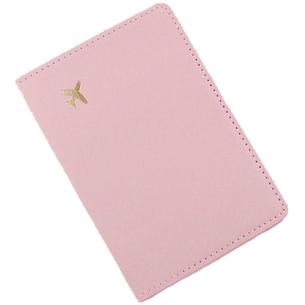 YYGOJOY Passport Holder Cover, PU Leather Passport Holder Travel Wallet Organiser for Credit Card, Money, Boarding, Passport, Boarding Passes for Women Men (Pink)