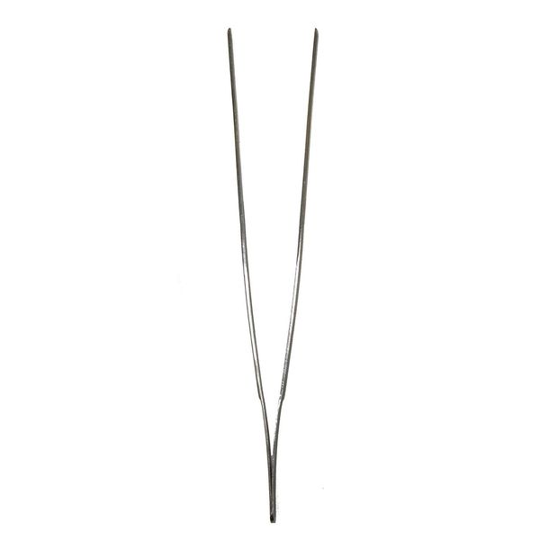 Komodo Feeding Tongs Straight,Silver, 25 Cm