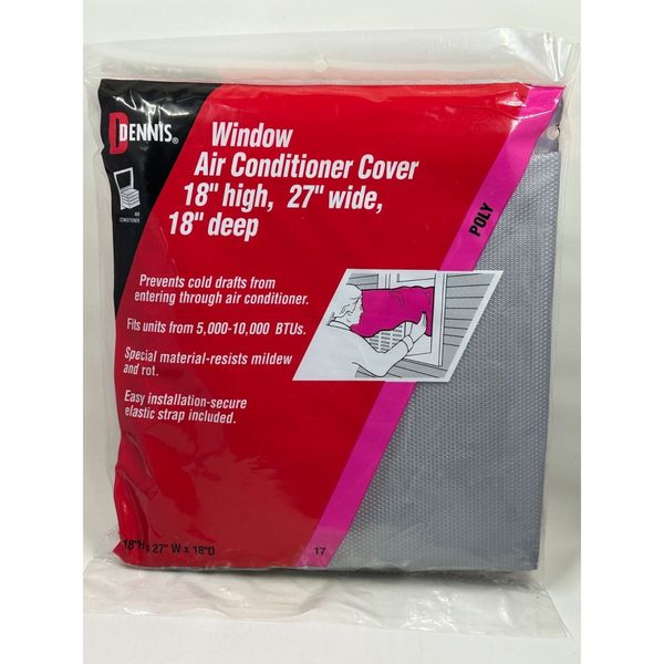 Poly Window Air Conditioner Cover 27”W x 18”H x 16”D W.J. Dennis & Company