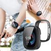 YAODLE Compatible for Fitbit Sense 2/Versa 4 Case with 9H Tempered Glass Screen Protector, Full Coverage Ultra-Thin PC Cover Bumper(Transparent)