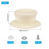 uxcell 2pcs Pot Lid Replacement Knobs Plastic Pot Lid Handle Fits Skillet Kitchen Cookware Lid Beige